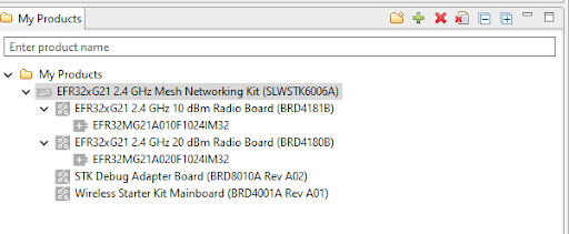 Search for EFR32xG21 mesh network kit