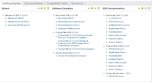 Suite of resources applicable to the dev kit