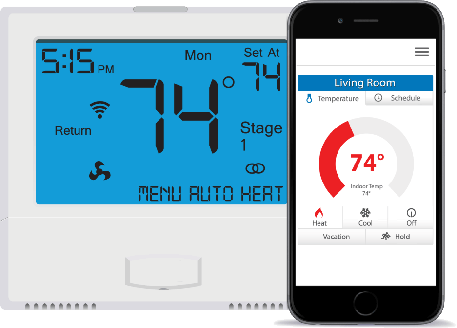 Wi-Fi Thermostat built using electronic product design