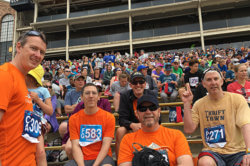 company outdoor community after bolder boulder race