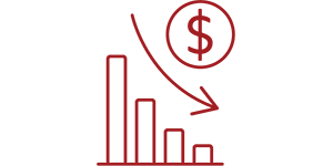 low operational costs icon