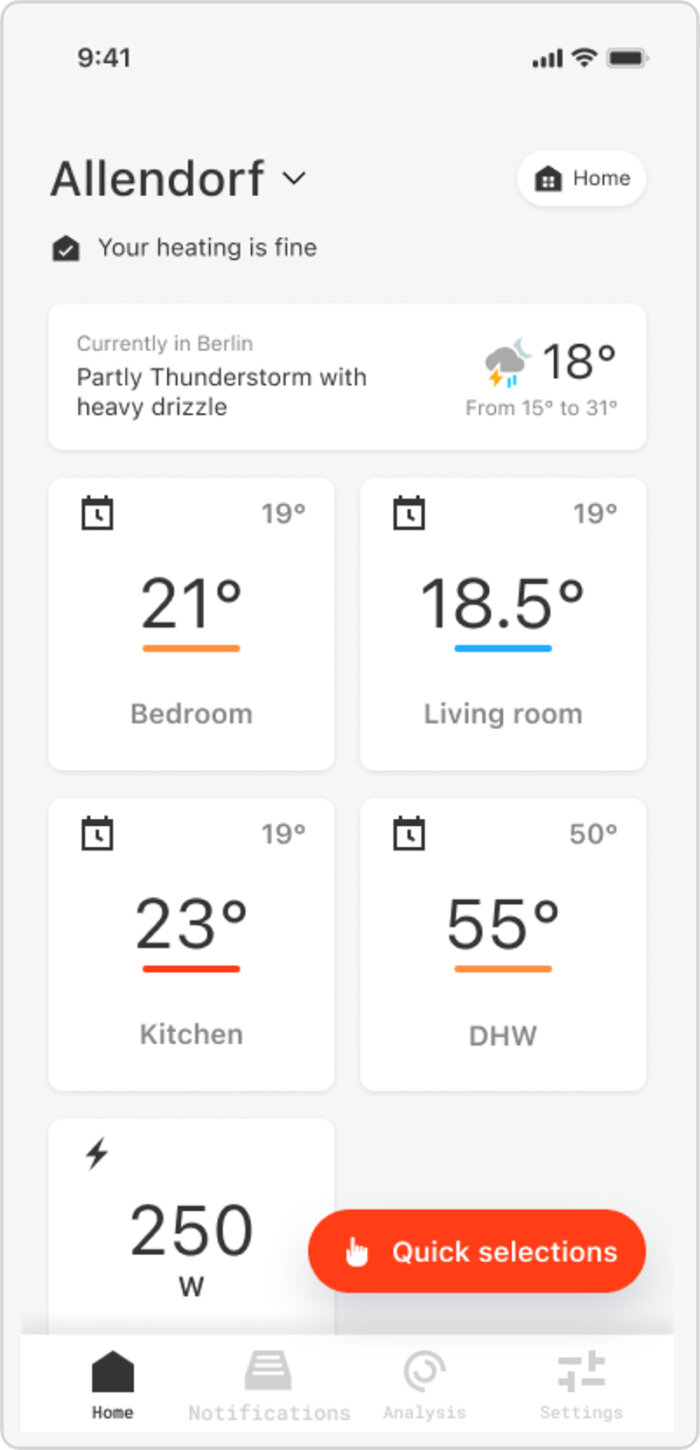 Viessmann UX Design Case Study Smart Energy Management App_screen1