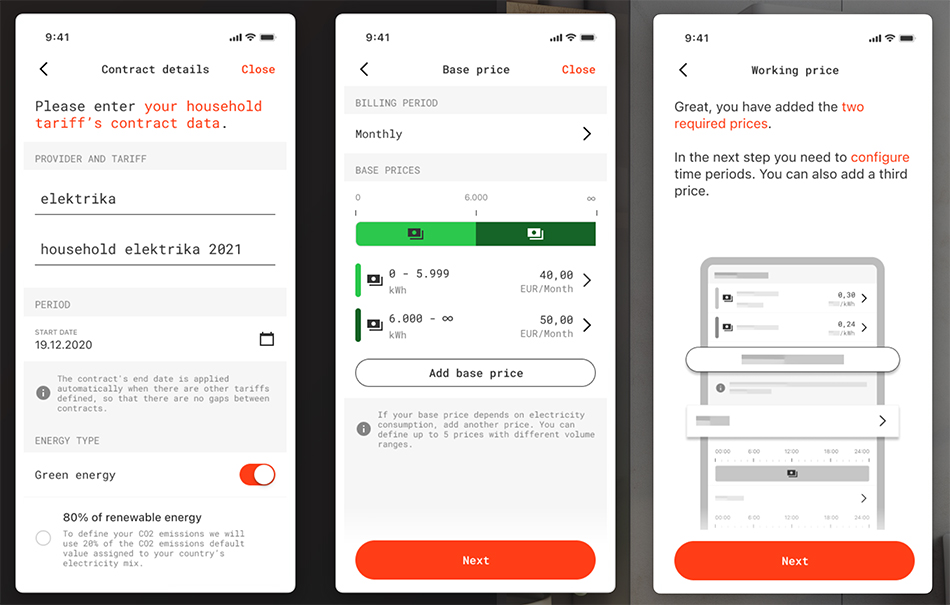Viessmann UX Design Case Study Smart Energy Management App screens2