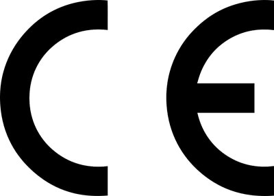 CE mark, a mandatory conformity symbol that shows a product meets European Union health, safety, and environmental protection standards